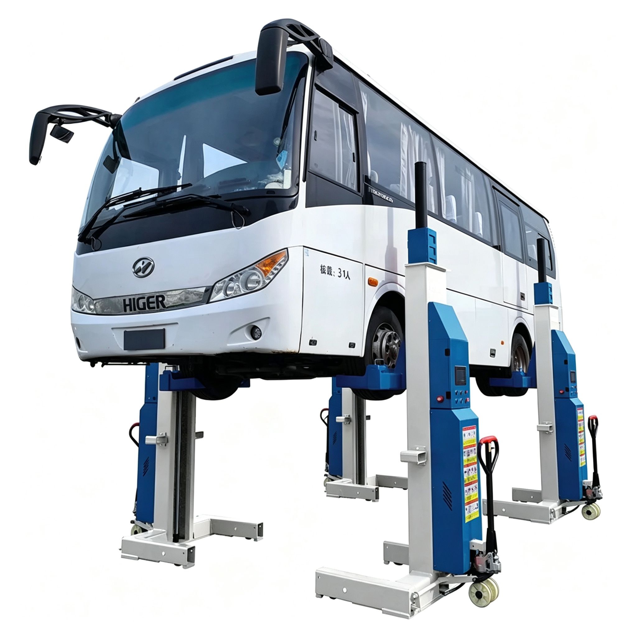 Compact Single Column Floor Footprint