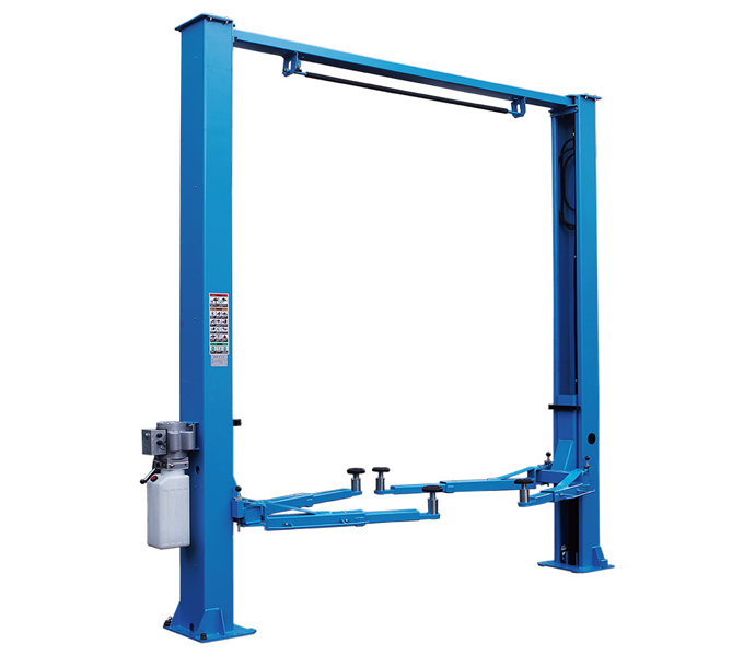4 Ton Clear-Floor 2-Post Lift, Dual-point manual release