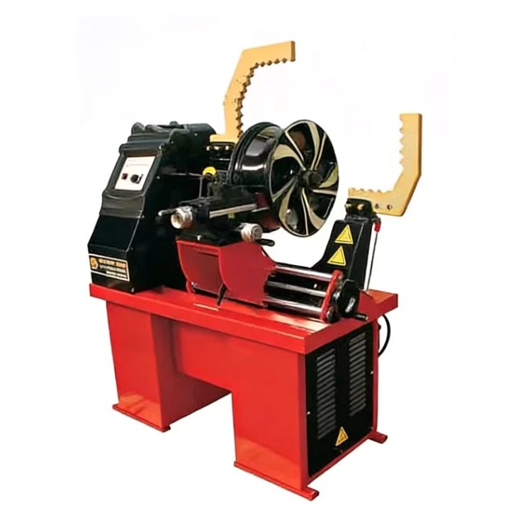 What types of wheel damage can a wheel straightening machine fix?