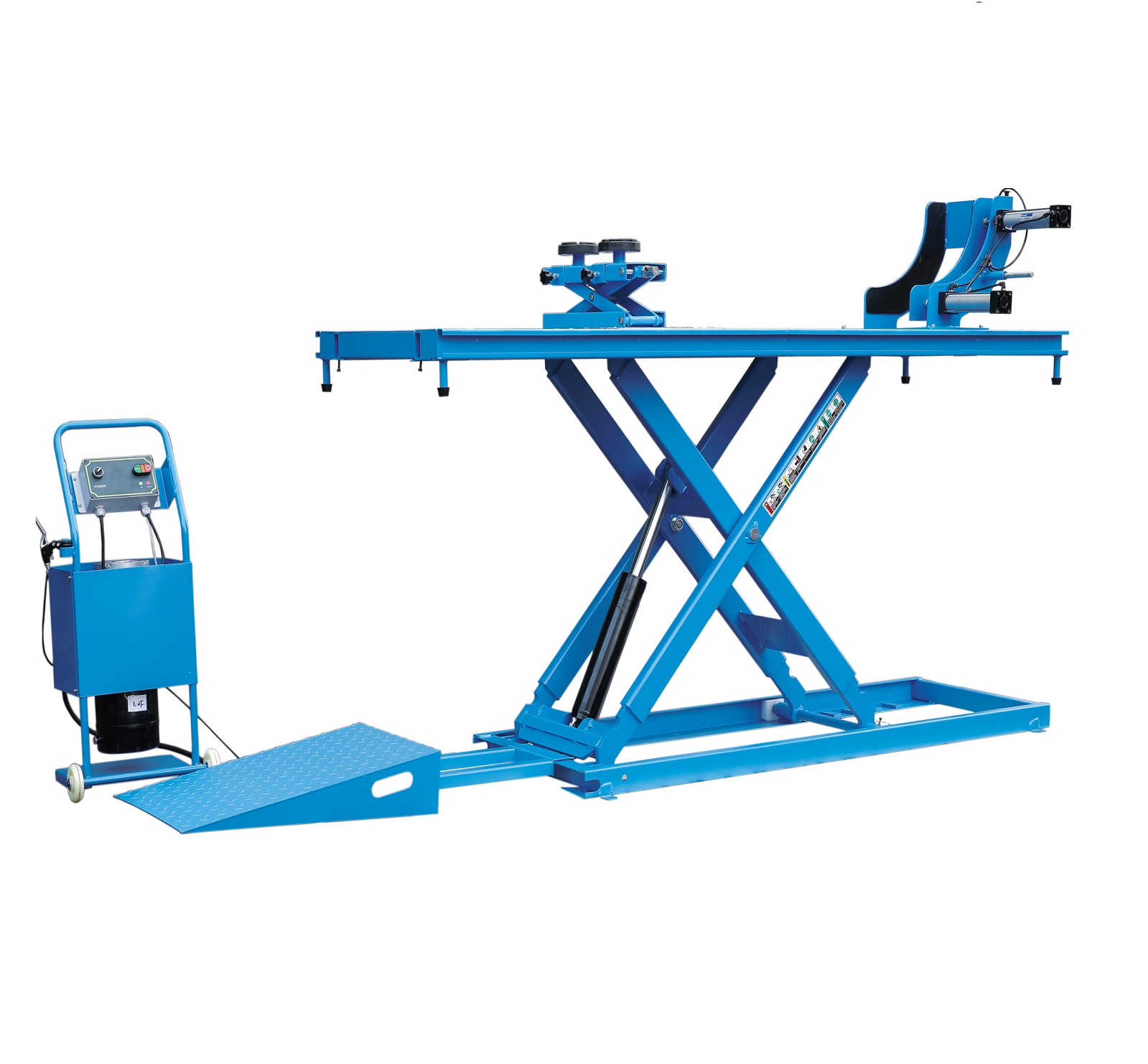 700kg (1,700 lbs) capacity electro-hydraulic motorcycle lift