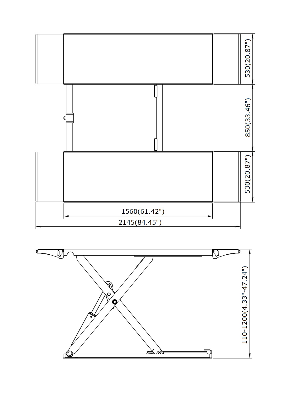 cav x 35 mobile automatic mid rise scissor lift-1
