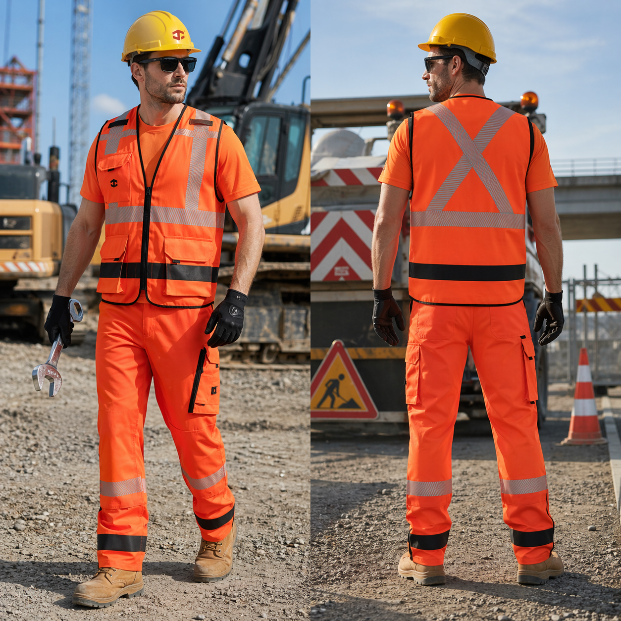 Unübertroffene Sicherheit und Sichtbarkeit mit markeneigenen Hi-Vis-Warnwesten