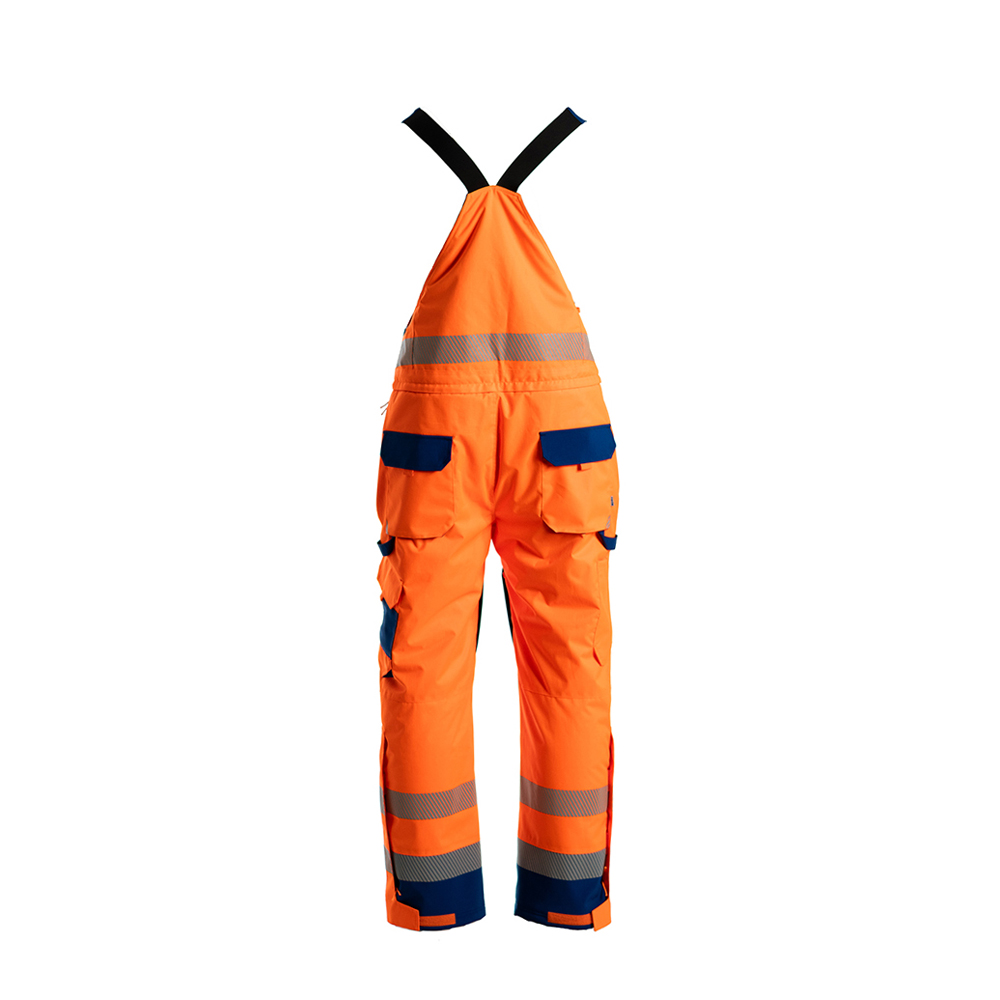 JIADE WorkPro Series Men's Graphene Warm Suit Fluorescent Orange High Reflective Safety Wear Set