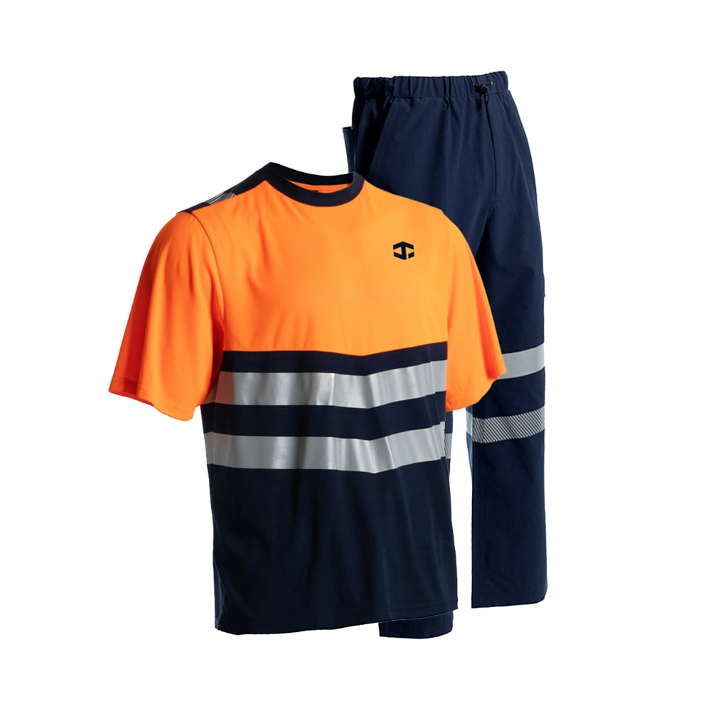 JIADE WorkPro-Serie Herren-Sicherheits-T-Shirt mit hoher Sichtbarkeit