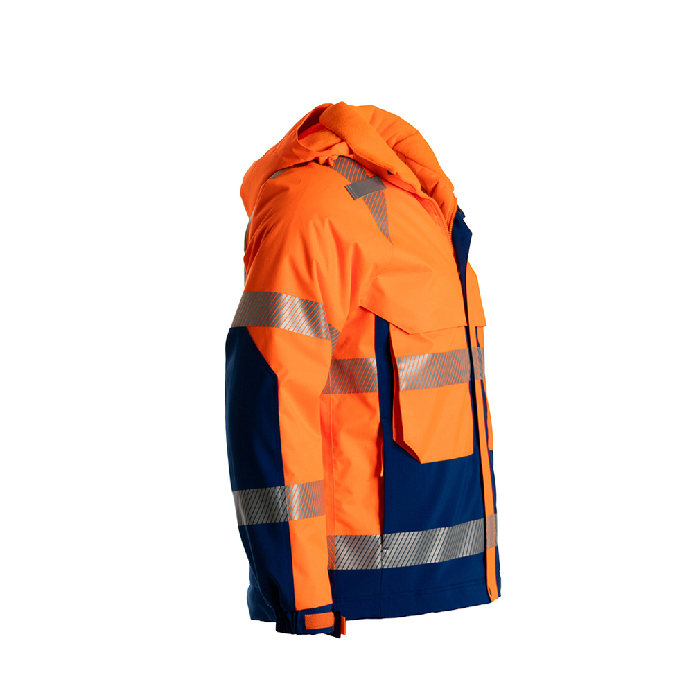 JIADE WorkPro Series Men's Graphene Warm Suit Fluorescent Orange High Reflective Safety Wear Set