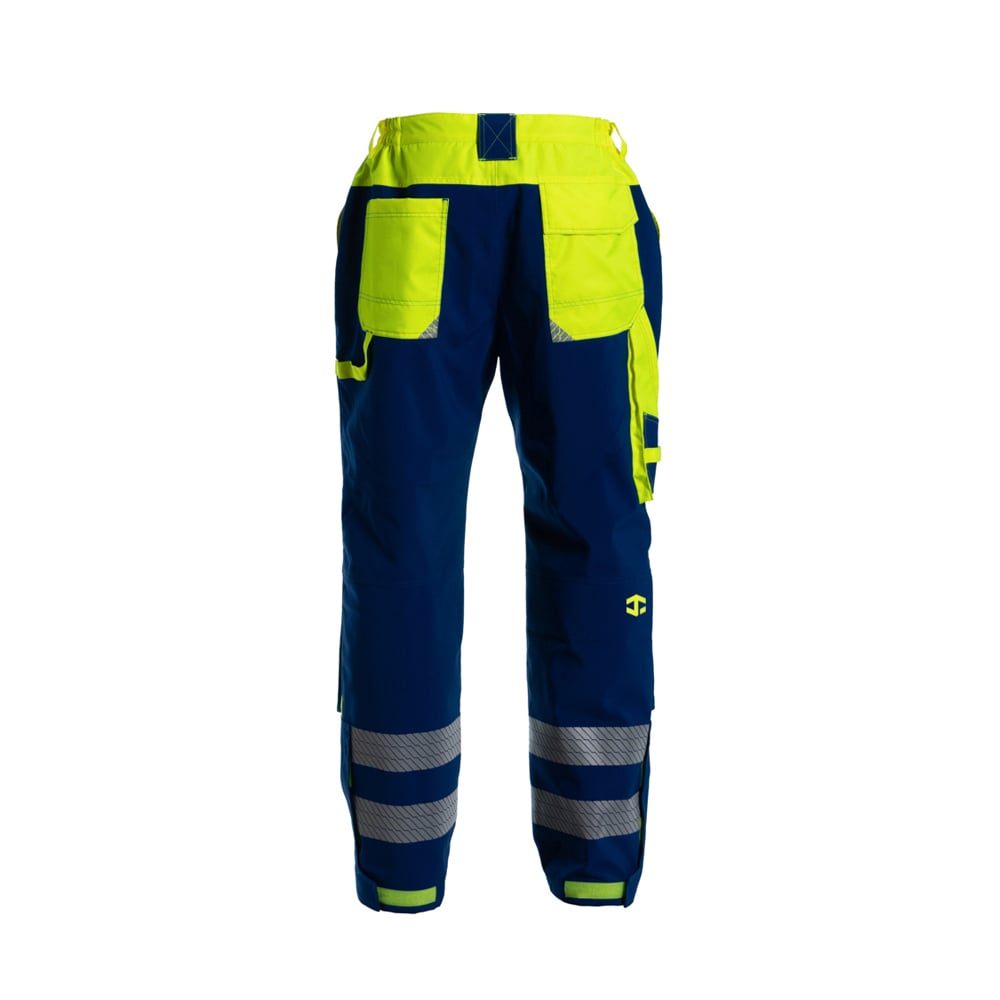 Jaqueta impermeável clássica de contraste de alta visibilidade masculina da série WorkPro JIADE