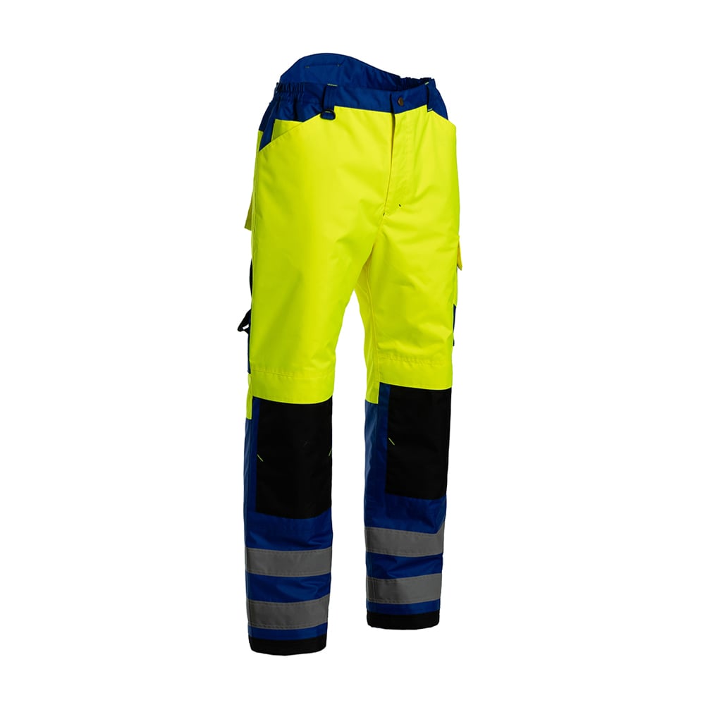 Calça de inverno ignífuga de alta visibilidade masculina da série WorkPro JIADE — corte 3D com múltiplos bolsos