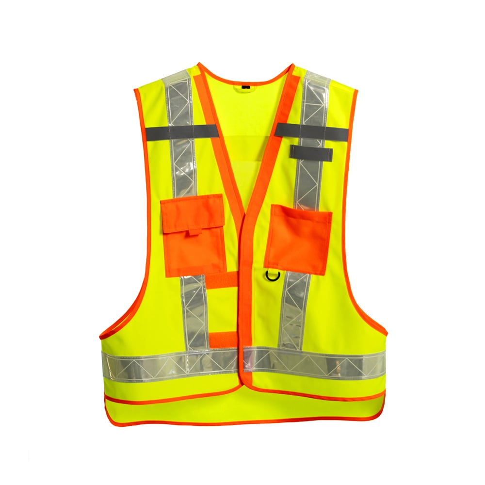 JIADE WorkPro Series Fluorescent Yellow Lightweight Safety Vest