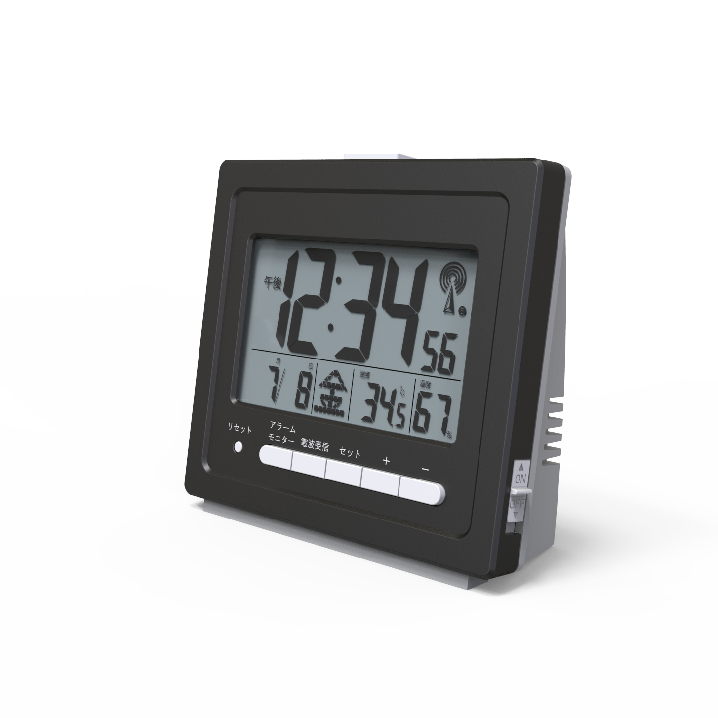 Orologio sveglia digitale con termometro e igrometro integrati, per bambini e hotel, da tavolo, intelligente