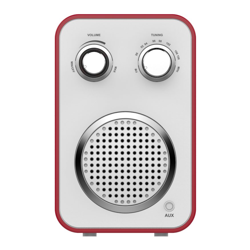 Une Radio Portable Digital Avec FM Et DAB , Avec Eouteur Ear Phone Gift Box Yoshino Alarm Earphone Output Built-in Speaker