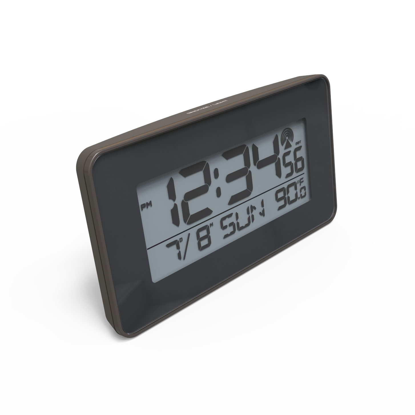 RCC Digital Calendar LCD Display Desk Clock Alarm With Temperature Reading