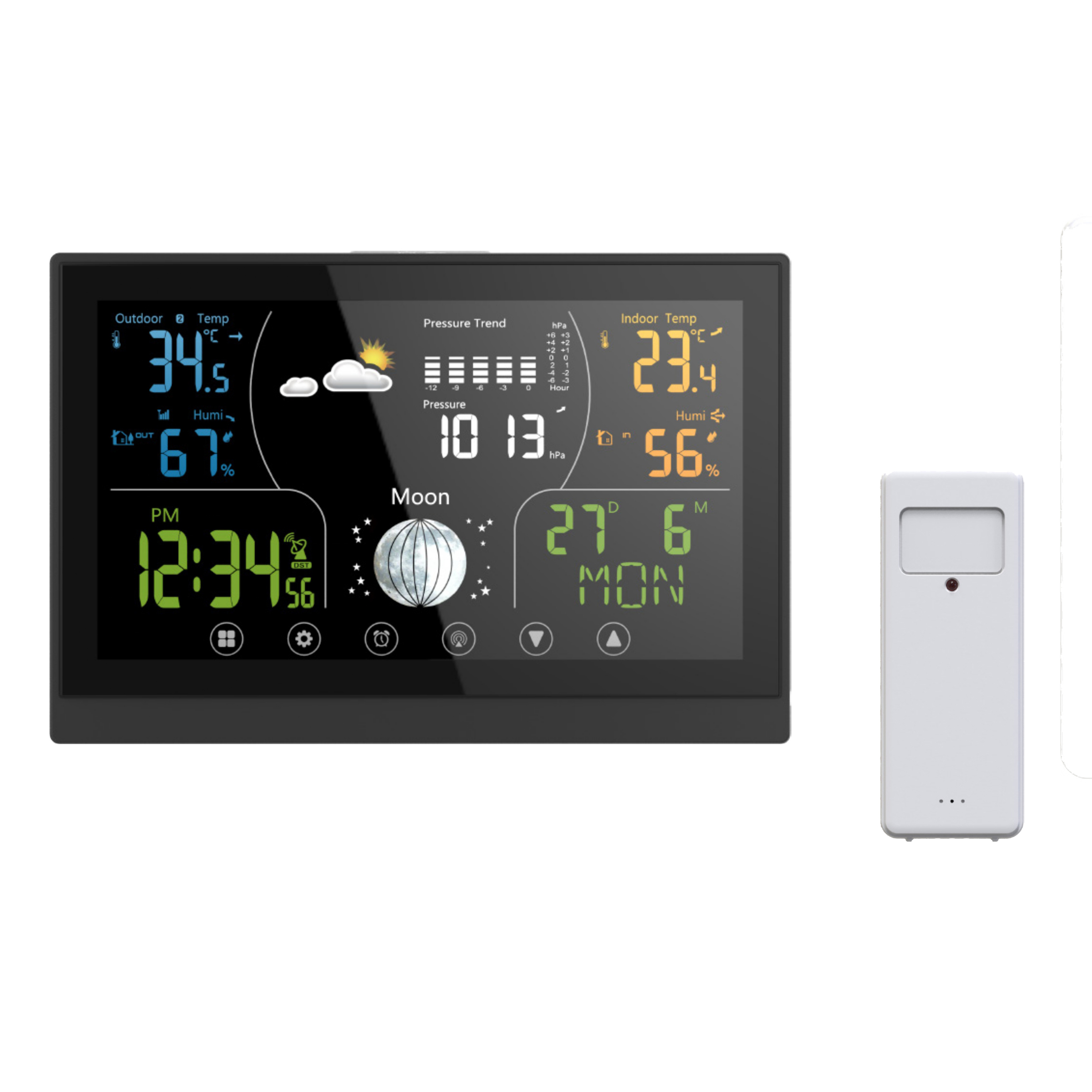 Wireless Weather Station Barometric Press Hygrometer Thermometer Sensor Weather Logger