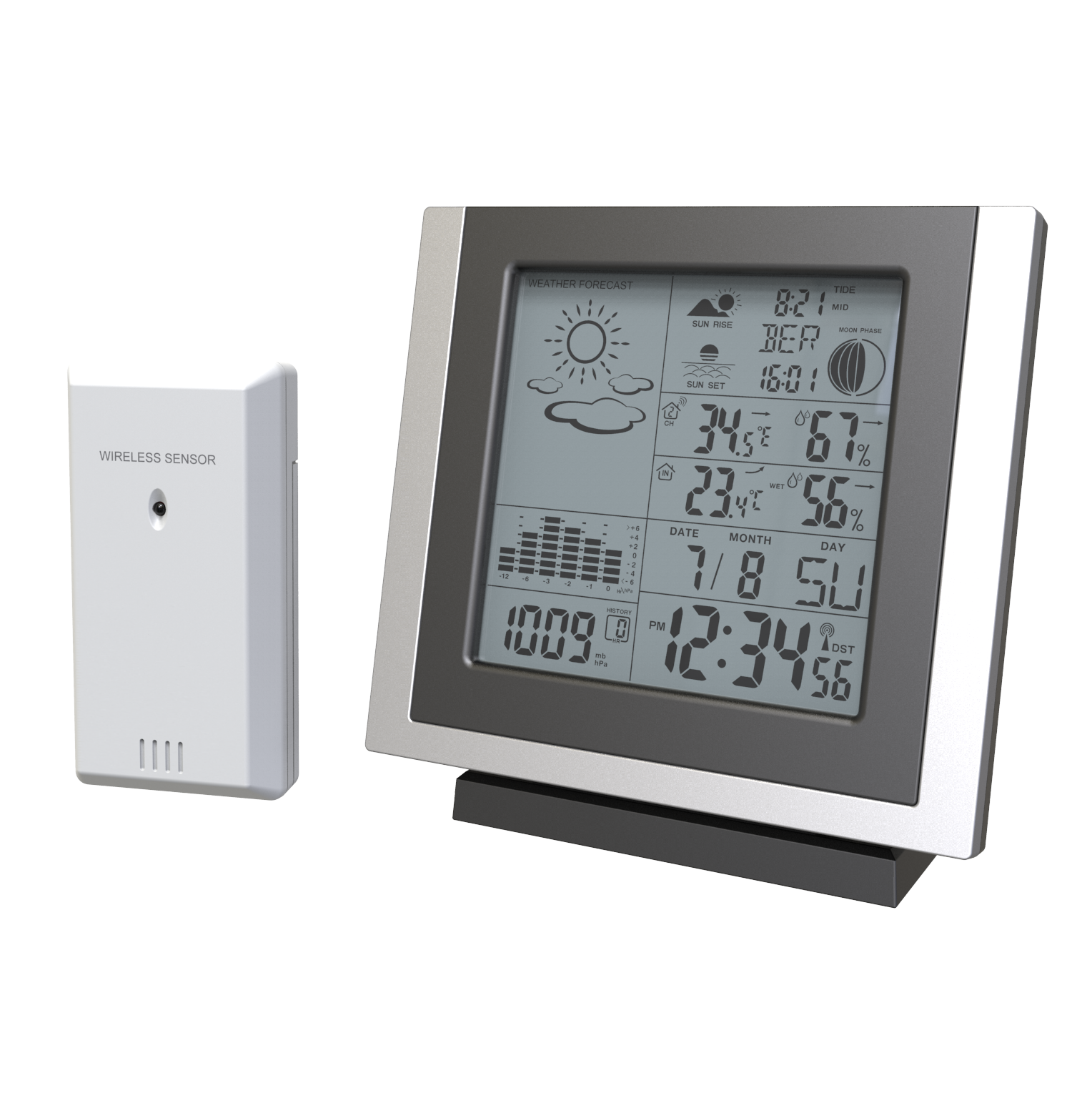 Weather Forecast Station Indoor Weather Station With Outdoor Sensor Wireless