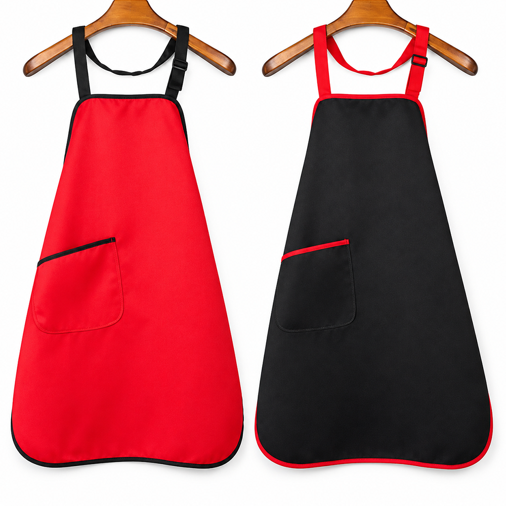 Hot Pot Restaurant Sleeveless Polyester Anti-Fouling Guest-Use Apron Custom Logo Printing Barbecue Hotel