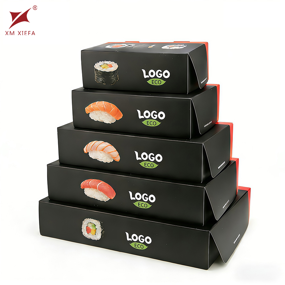 Factory-custom printed paper sushi boxes for takeout