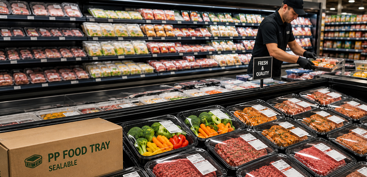 USA Supermarket PP Food Tray Case