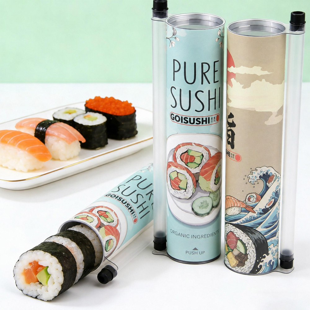 The Sushi Push Pop: Where Street Food Meets Premium Packaging