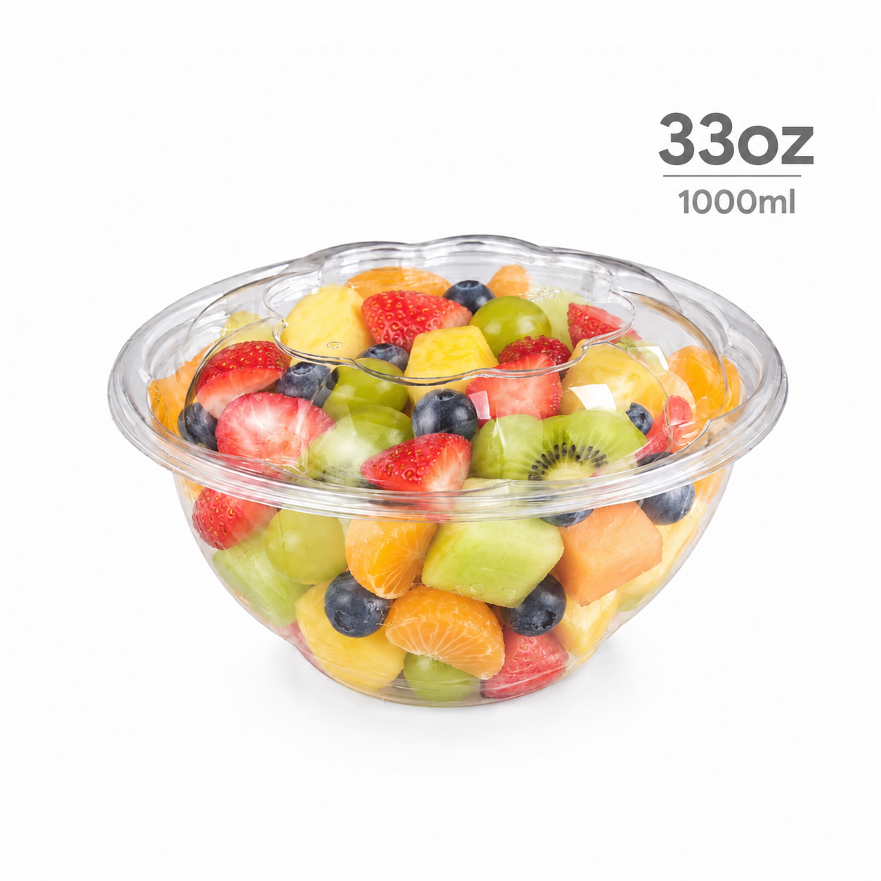950ml disposable clear pet salad bowl with lid for takeaway food packaging-5