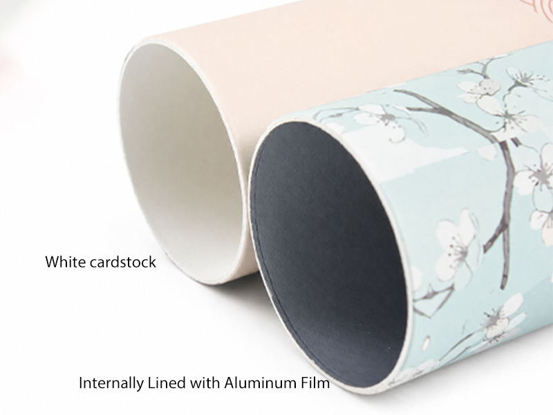 Forro de papel blanco y lámina de aluminio