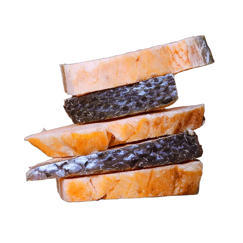 Salmon Skin Sliced Fish Meat Chicken Pet Snacks Custom Shandong