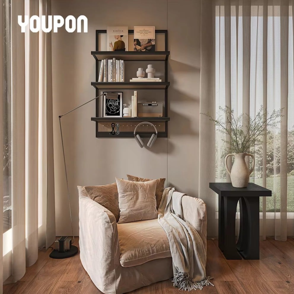 New Arrival Durable Long-Lasting Wall Shelf Unit Storage Organizer Stylish Wall-mounted Organizer for Lounge Area