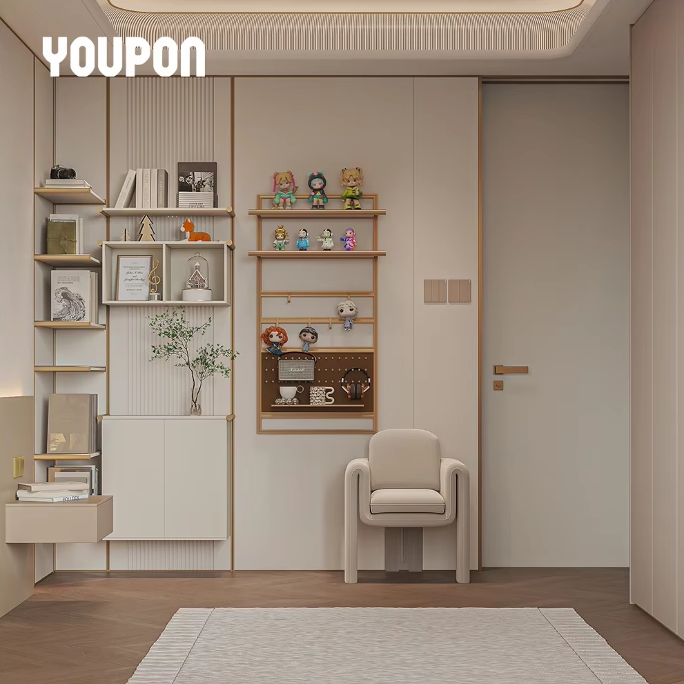 High Quality Custom Storage Wall Organizer Large Wall Mounted Floating Wall Shelf for Living Room Decoration