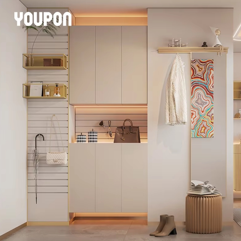 New Arrivals Metal Wall Shelves Home Decor Modular System Hanging Shelves Wall Mount Organizer Behind the Door