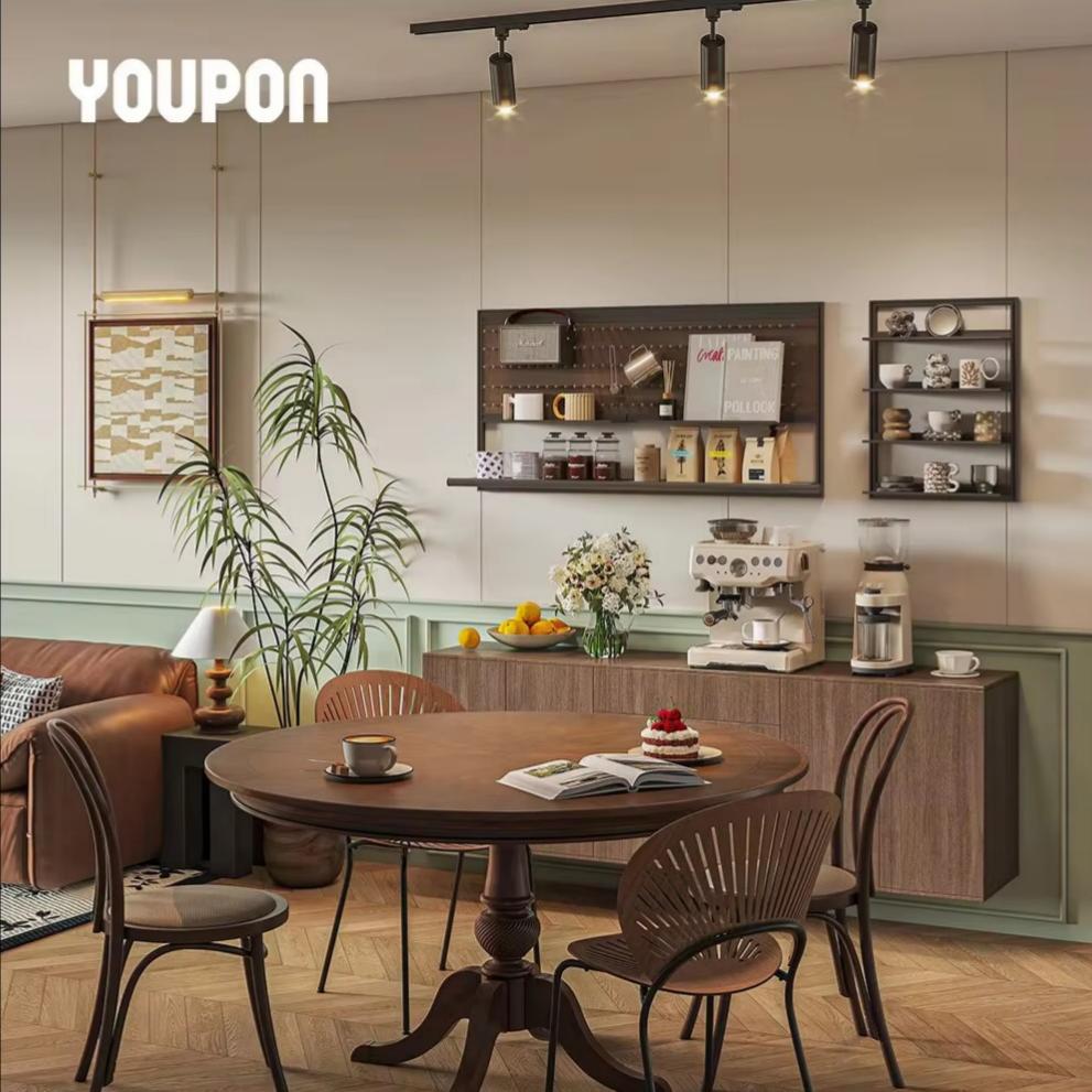 Best Quality Dinning Room Wall Storage Shelf Aluminium Alloy Wall Mounted Storage Rack for Home