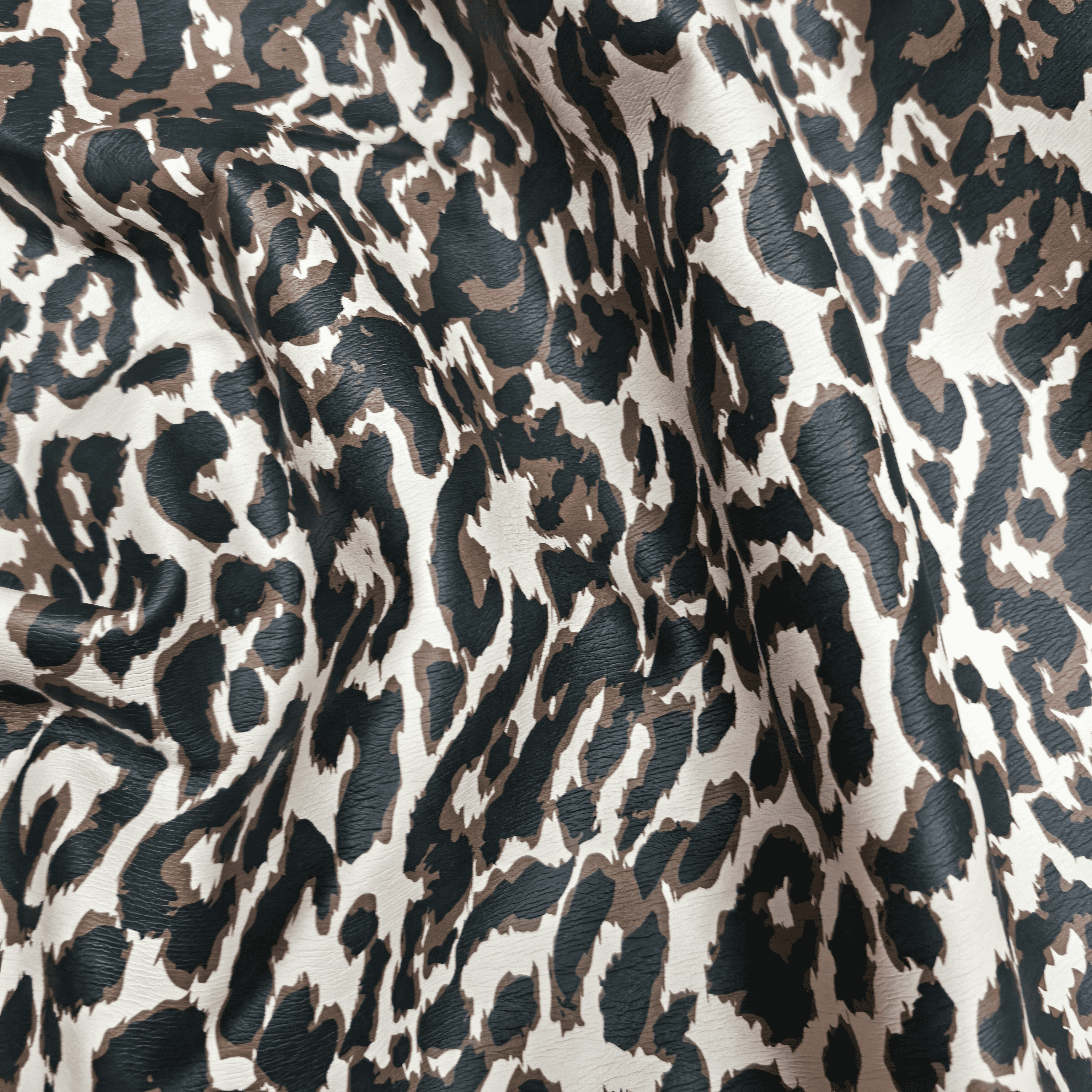 Ladies Leopard Vegan Leather Trench Coat Fabric Custom Any Print Windproof Soft Comfortable PU Jacket Leather Fabric