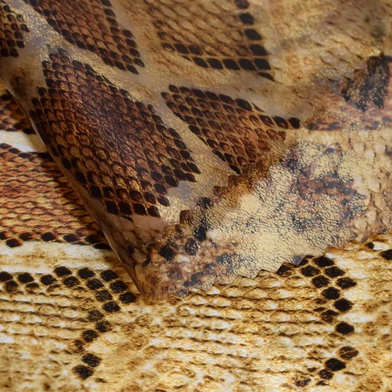 PFAS FREE Customizable Rain Poncho Garment Fabric Leopard Pattern Transparent Holographic TPU Film Waterproof PU Material