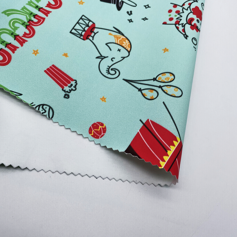PFAS FREE Digital Printed PU Faux Leather Waterproof Fabric for Dress Garment Soft Comfortable 100% Polyester Backing Lovely