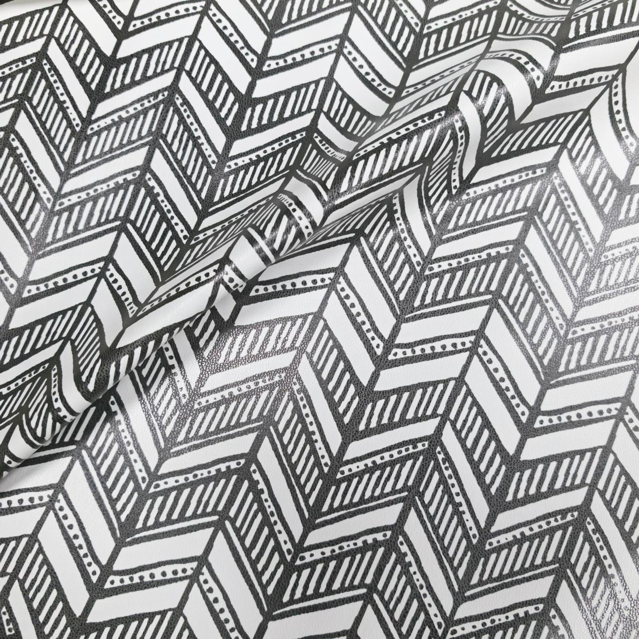 Camo Design Custom Stretchy Leather Fabric Custom Print PU Leather Fabric Coated Knit Backing 0.5mm Wholesale PU Leather