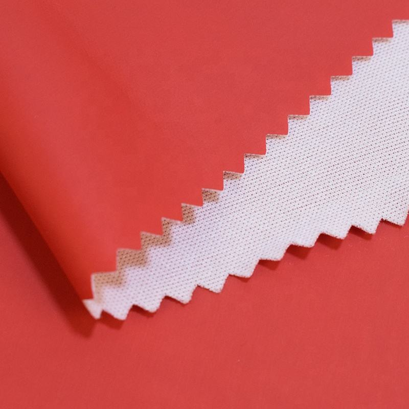 PFAS FREE High Quality PU Synthetic Leather China  for Customized Waterproof Raincoats Garments KnittedBacking Technics Finished