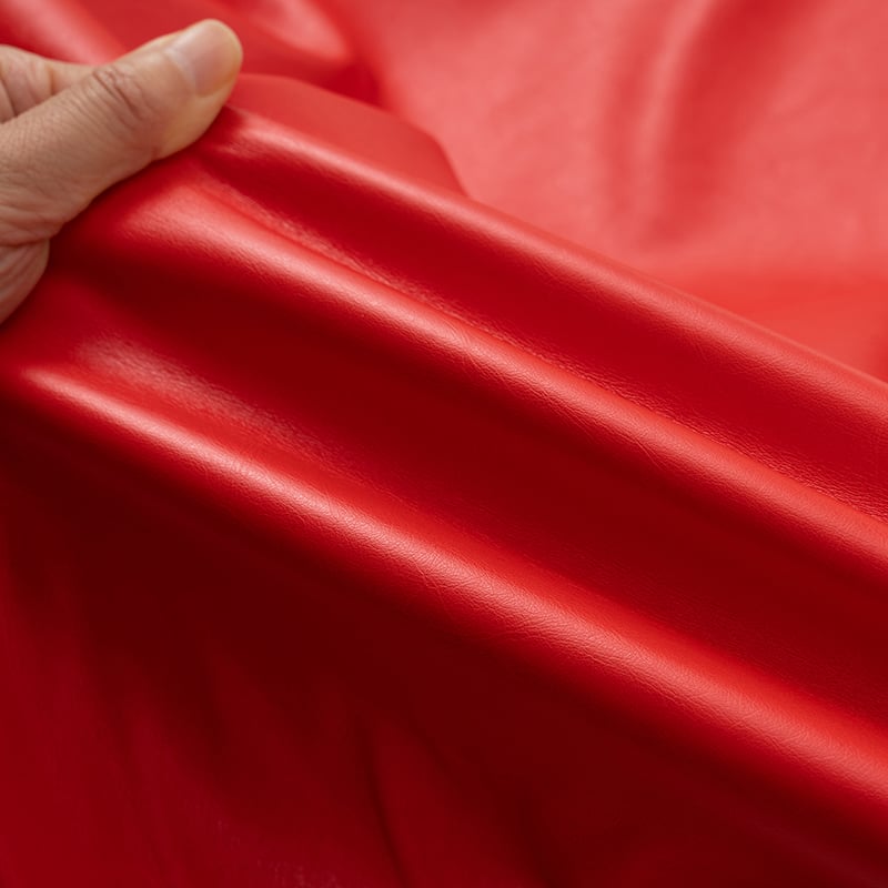 New Design 2 Way Stretch Fashion Suede Backing Pearlized Leather for Garments Custom Faux Leather supplier