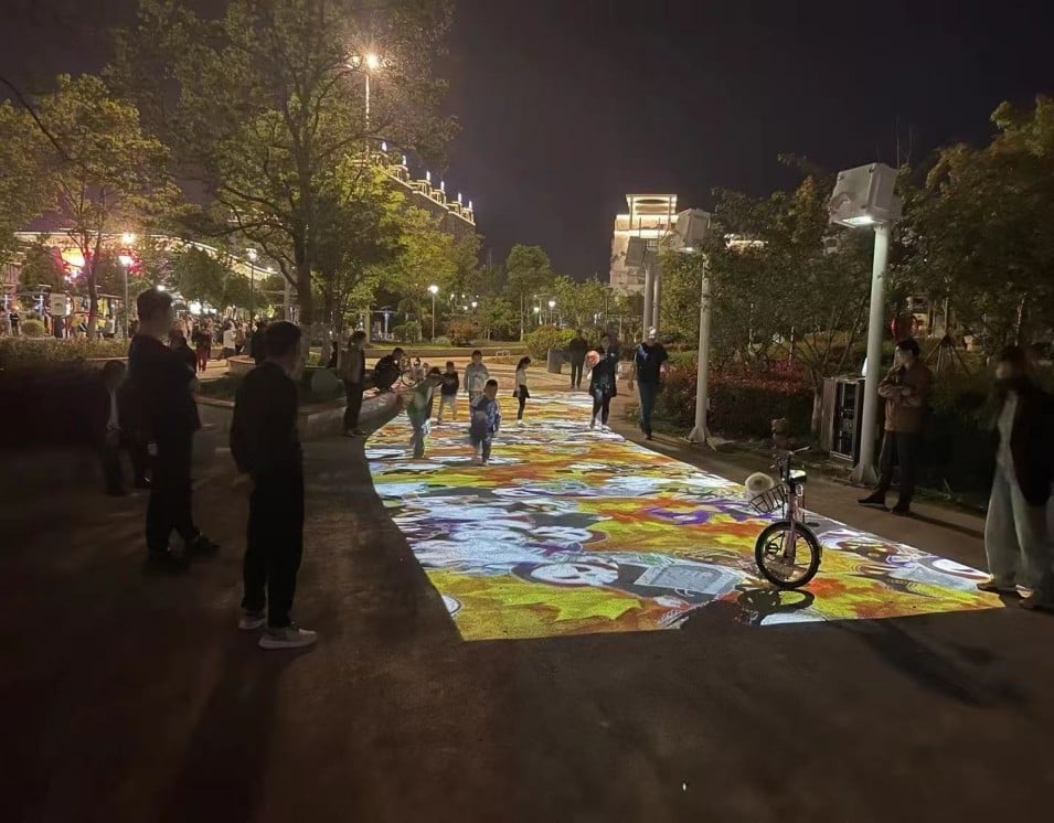 5000 Lumen Wind Cooling Ground Projection