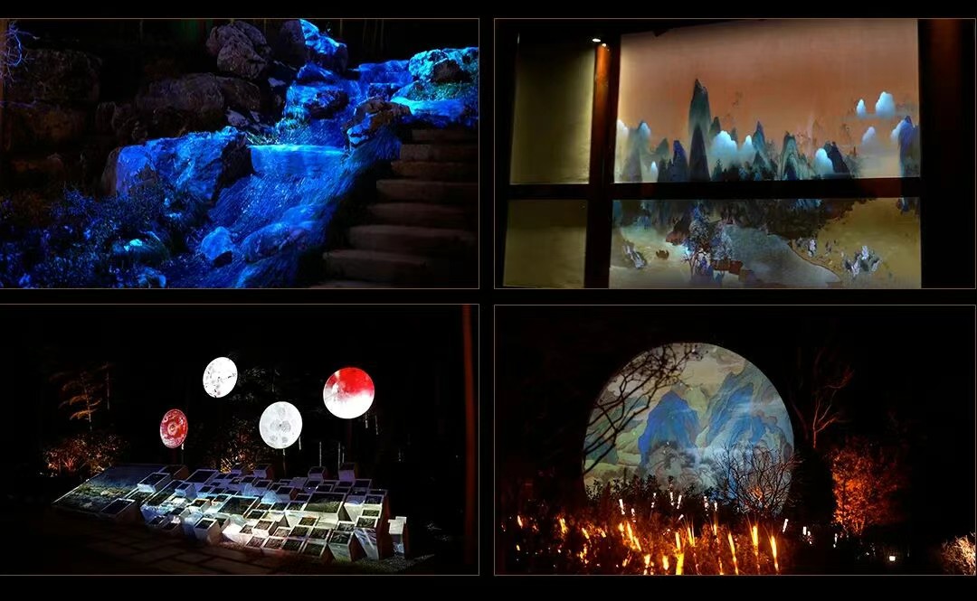 Light And Shadow Create a Big Show Of Immersion Night Tour, And The Waterproof Box Of Outdoor Projector Of Dongguan Shirui Company Helps Huzhou Reproduce The Culture Of 