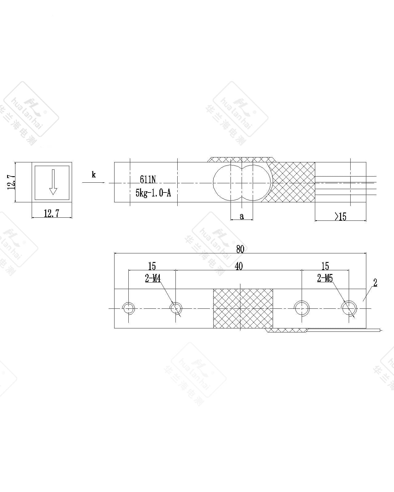 CZL611N aluminum micro sensor technical specification diagram