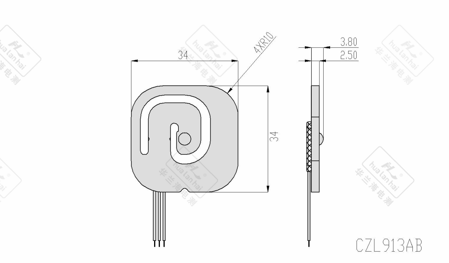 CZL913AB Load Cell Sensor Structure Steel Micro Sensor CZL913AB detail specifications display