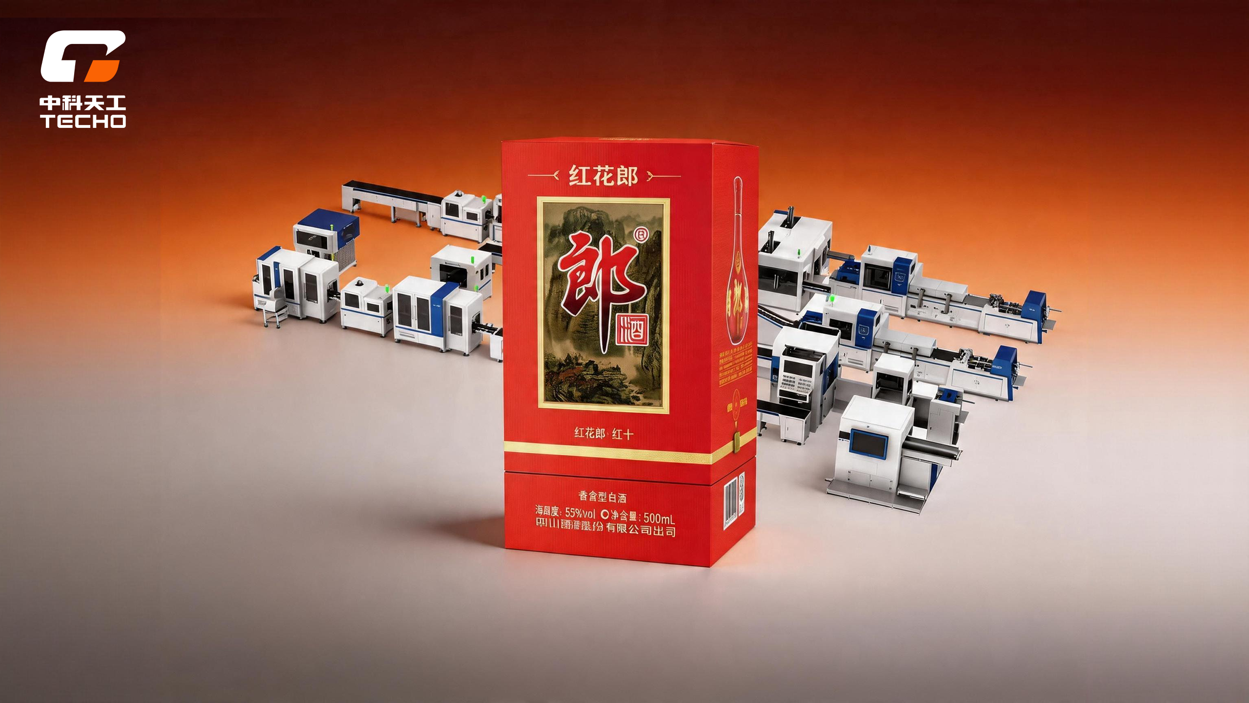 Shoulder box  packaging line TG-WD35Z Honghualang