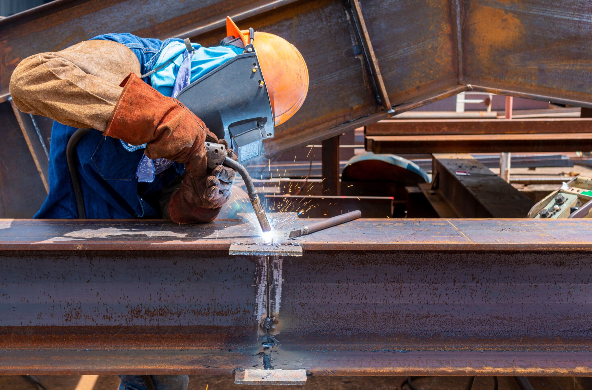 self shielded and gas shielded flux cored welding in field and shop settings