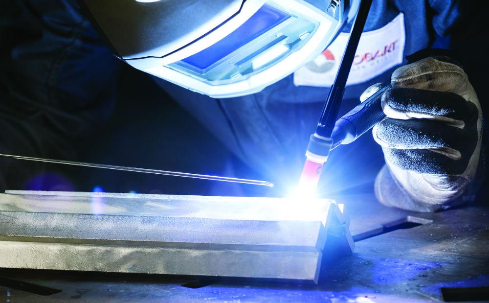 illustration of robotic automotive chassis welding in a quality focused factory