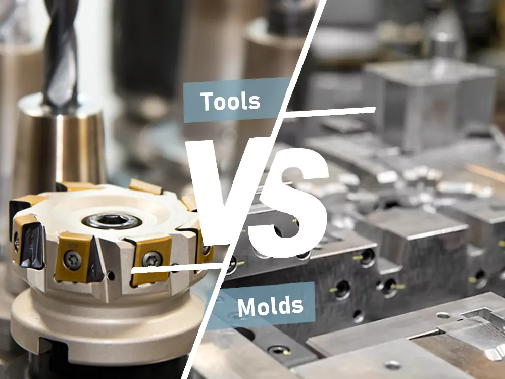 tool and die workshop with a stamping die and press setup