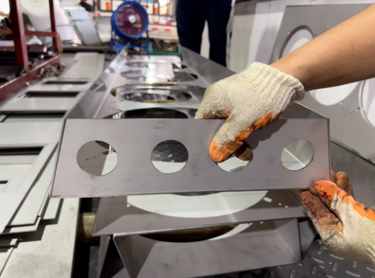 modern precision sheet metal fabrication facility with advanced laser cutting technology