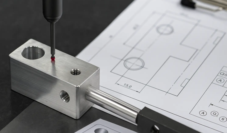 precision instruments verify tolerances and surface finish specifications on machined components
