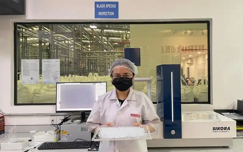 quality inspection using precision measurement equipment in certified manufacturing facility