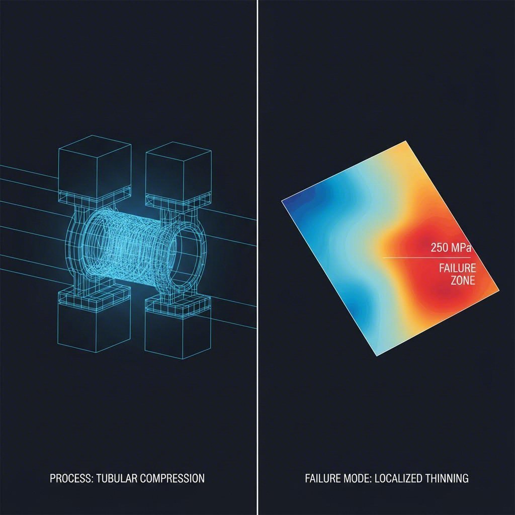 Necking Process in Automotive Stamping: Failure Mode vs. Operation