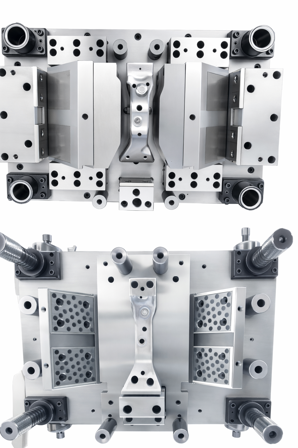 single-operation stamping die showing punch and die block assembly