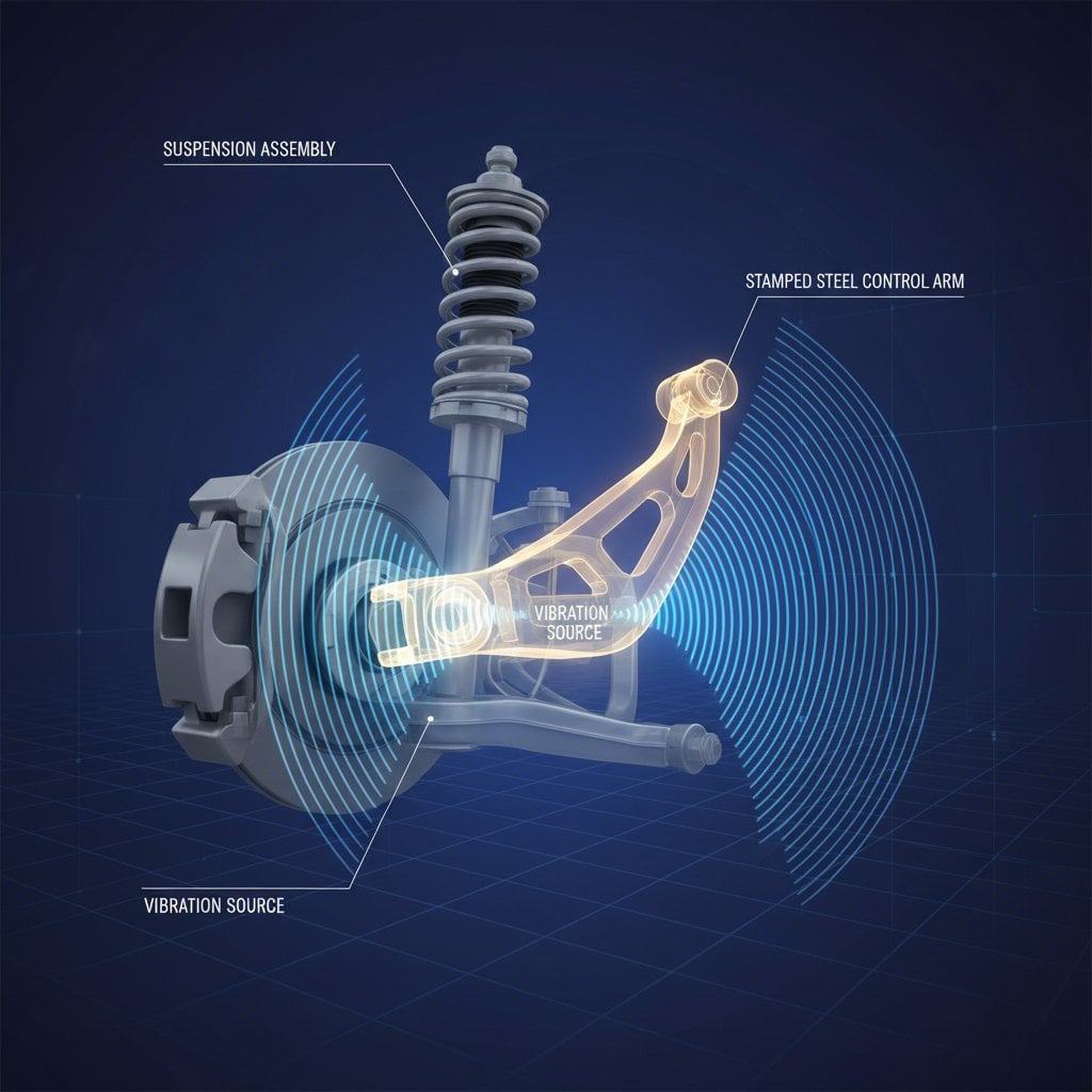 Solving Stamped Steel Control Arm Noise When Turning