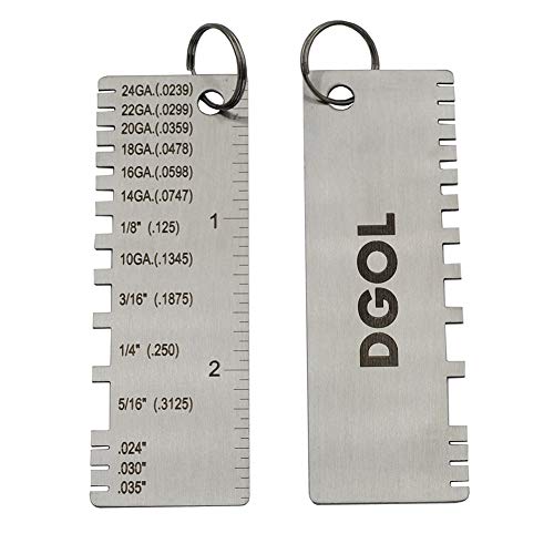 caliper measuring sheet metal samples