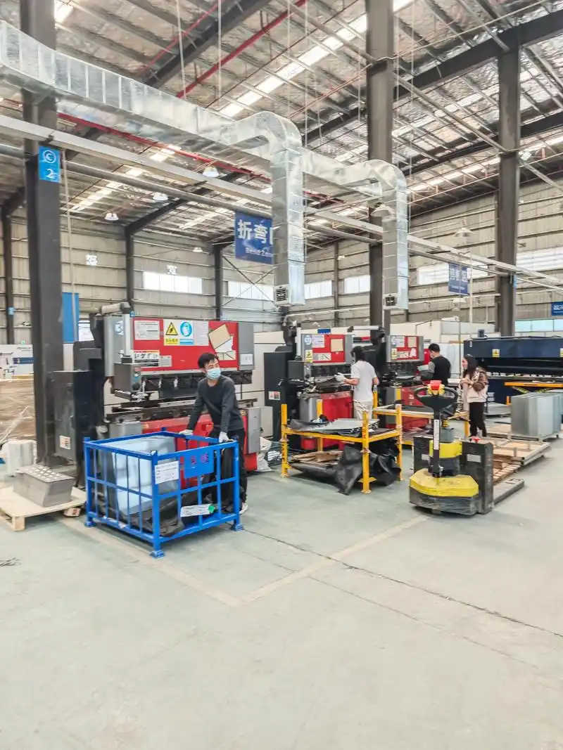 modern sheet metal fabrication facility showcasing precision cnc cutting and forming operations